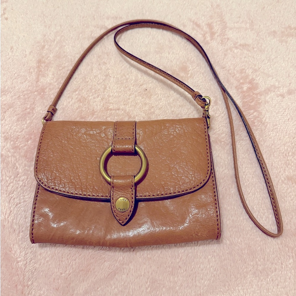 Frye Cognac Leather Crossbody Bag